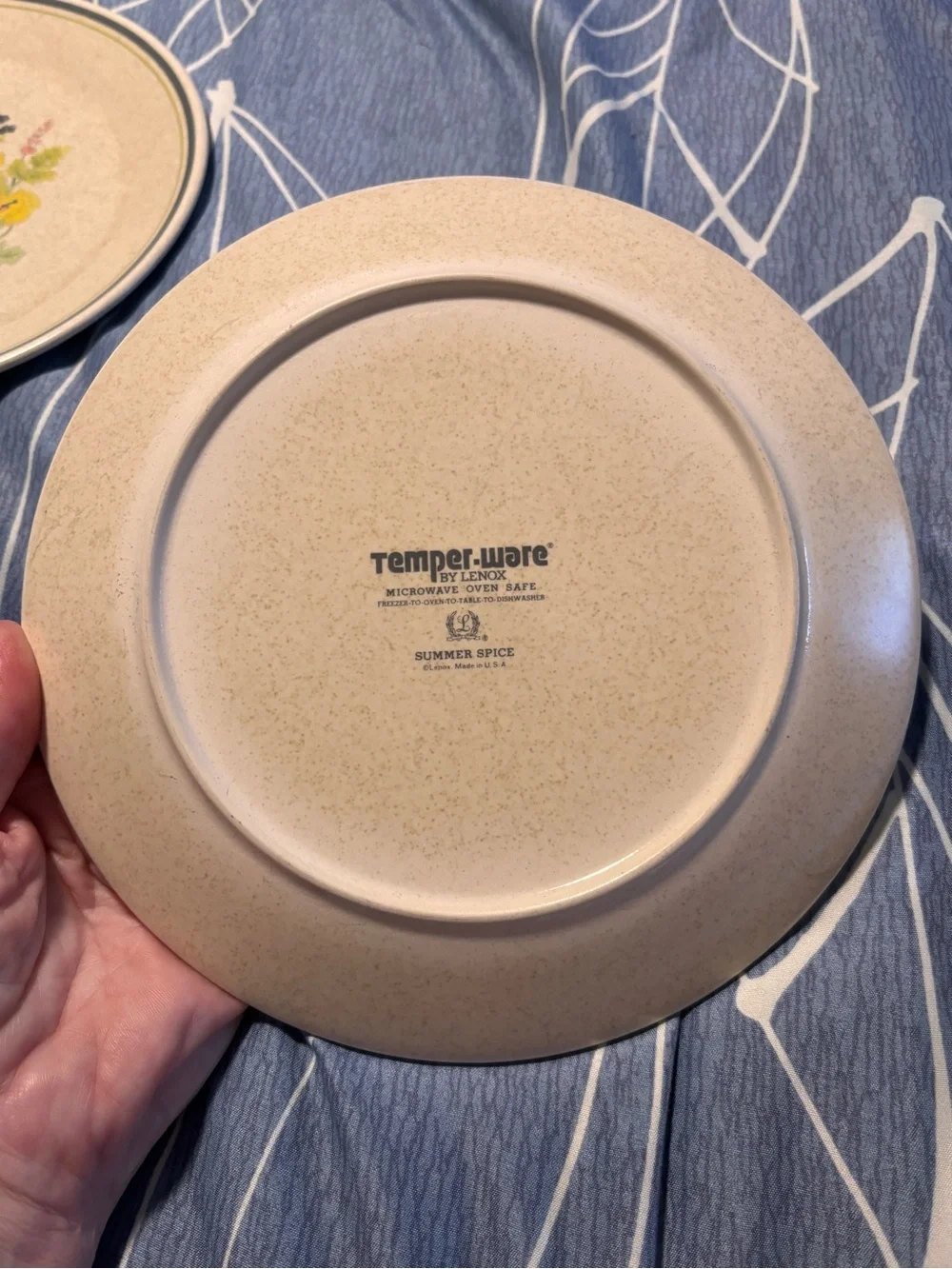 Lenox Temper-Ware Summer Spice salad plates. Qty 2. Made in the USA.